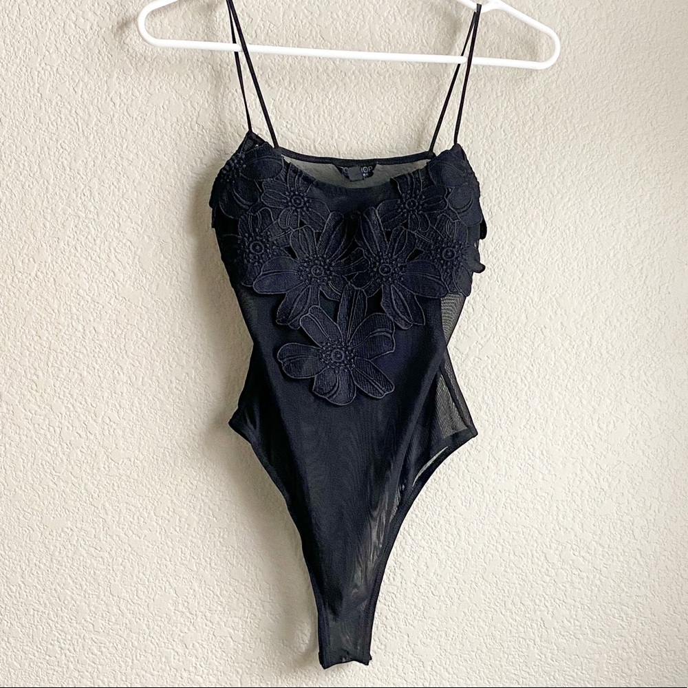 Topshop • Sheer Bodysuit • Size 6